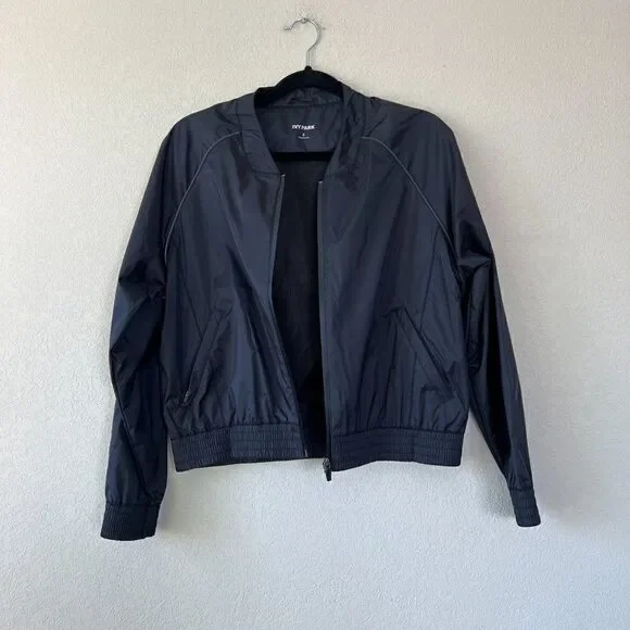 NEW Ivy Park Beyoncé Women Black Bomber Jacket, Size XS
